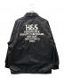 HIDE AND SEEK (ハイドアンドシーク) チームコーチジャケット ブラック サイズ:SIZE XL：12000円