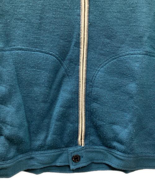 Hysteric Glamour（ヒステリックグラマー）Hysteric Glamour (ヒステリックグラマー) アームロゴ アクリルニットジャケット ブルー サイズ:Mの古着・服飾アイテム