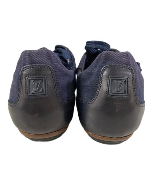 LOUIS VUITTON（ルイ ヴィトン）LOUIS VUITTON (ルイ ヴィトン) レザー切替スニーカー ネイビー サイズ:37の古着・服飾アイテム