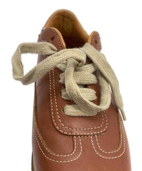 HERMES（エルメス）HERMES (エルメス) レザースニーカー ブラウン サイズ:37の古着・服飾アイテム