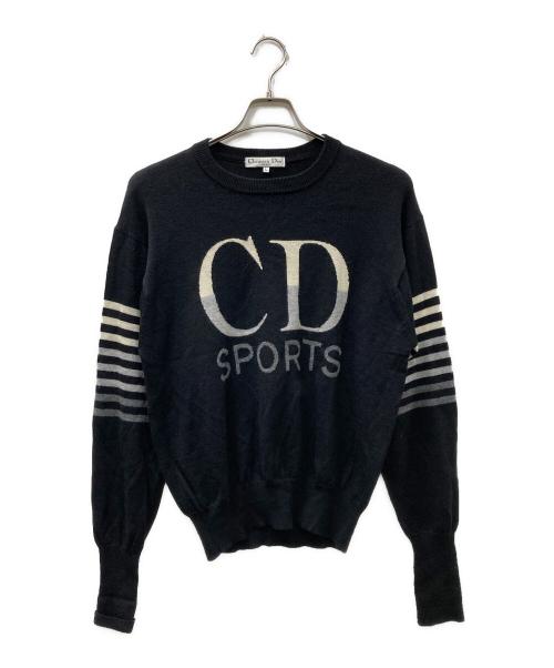 Christian Dior Sports（クリスチャン ディオールスポーツ）Christian Dior Sports (クリスチャン ディオールスポーツ) ロゴニット ブラック×グレー サイズ:Lの古着・服飾アイテム