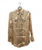 MILLER WESTERN WEARミラーウェスタンウェアー）の古着「ヴィンテージウエスタンシャツ」｜ベージュ