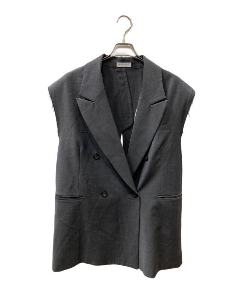 MAISON SPECIAL（メゾンスペシャル）MAISON SPECIAL (メゾンスペシャル) Back Slit Cut off Over  ジレ グレー サイズ:SIZE Freeの古着・服飾アイテム