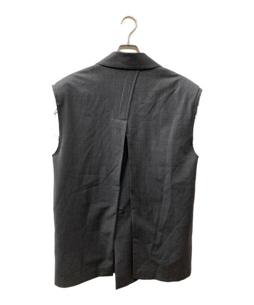 MAISON SPECIAL（メゾンスペシャル）MAISON SPECIAL (メゾンスペシャル) Back Slit Cut off Over  ジレ グレー サイズ:SIZE Freeの古着・服飾アイテム