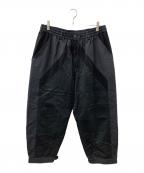 Y-3ワイスリー）の古着「VARSITY GABARDINE PANTS コットンギャバジン切替イージージョガーパンツ」｜ブラック