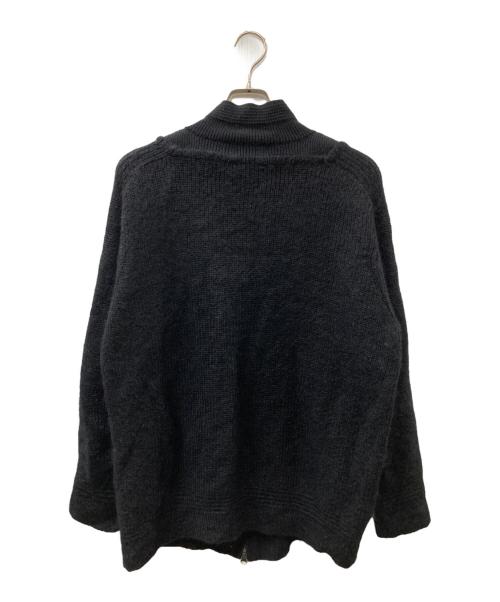 Yohji Yamamoto pour homme（ヨウジヤマモト プールオム）Yohji Yamamoto pour homme (ヨウジヤマモト プールオム) ウールナイロンニットジップジャケット ブラック サイズ:3の古着・服飾アイテム