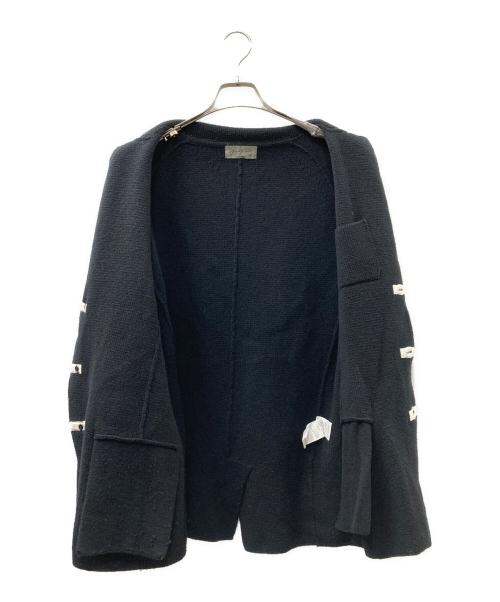 Yohji Yamamoto pour homme（ヨウジヤマモト プールオム）Yohji Yamamoto pour homme (ヨウジヤマモト プールオム) ウールニットジャケット ブラック サイズ:SIZE 3の古着・服飾アイテム
