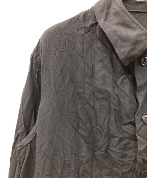 Yohji Yamamoto pour homme（ヨウジヤマモト プールオム）Yohji Yamamoto pour homme (ヨウジヤマモト プールオム) シワ加工シャツジャケット ブラック サイズ:2の古着・服飾アイテム
