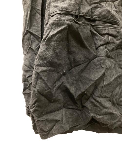 Yohji Yamamoto pour homme（ヨウジヤマモト プールオム）Yohji Yamamoto pour homme (ヨウジヤマモト プールオム) シワ加工シャツジャケット ブラック サイズ:2の古着・服飾アイテム