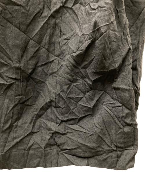 Yohji Yamamoto pour homme（ヨウジヤマモト プールオム）Yohji Yamamoto pour homme (ヨウジヤマモト プールオム) シワ加工シャツジャケット ブラック サイズ:2の古着・服飾アイテム