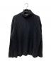 Yohji Yamamoto pour homme（ヨウジヤマモト プールオム）の古着「切替リブタートルニット ハイネックニット」｜ブラック