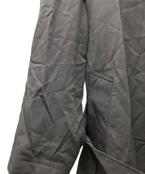 REGULATION Yohji Yamamoto（レギュレーションヨウジヤマモト）REGULATION Yohji Yamamoto (レギュレーションヨウジヤマモト) ウールフーデットコート ブラック サイズ:3の古着・服飾アイテム