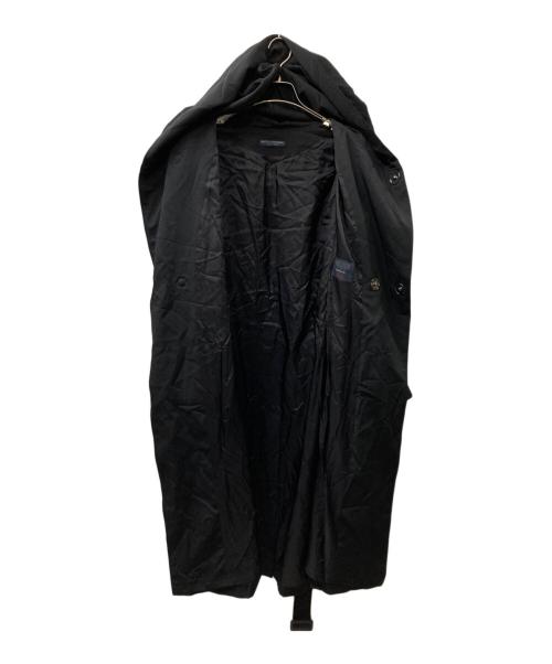 REGULATION Yohji Yamamoto（レギュレーションヨウジヤマモト）REGULATION Yohji Yamamoto (レギュレーションヨウジヤマモト) ウールフーデットコート ブラック サイズ:3の古着・服飾アイテム