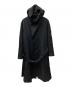 REGULATION Yohji Yamamoto（レギュレーションヨウジヤマモト）の古着「ウールフーデットコート」｜ブラック