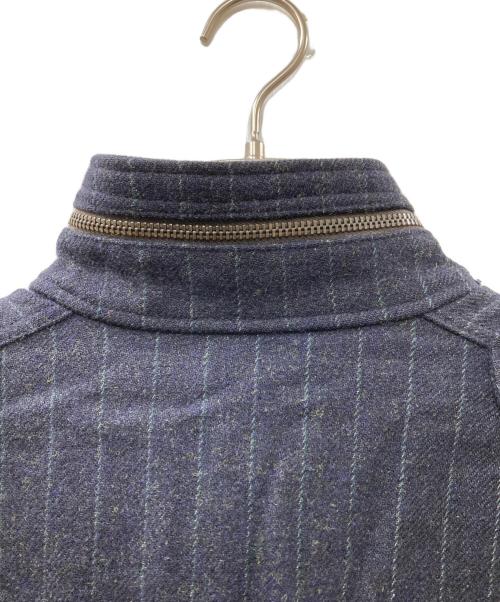 JUNYA WATANABE CdG MAN（ジュンヤ ワタナベ コム デ ギャルソン マン）JUNYA WATANABE CdG MAN (ジュンヤ ワタナベ コム デ ギャルソン マン) M65 ウールモヘアストライプジャケット ネイビー サイズ:Mの古着・服飾アイテム