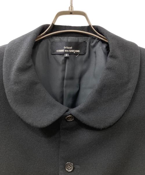 tricot COMME des GARCONS（トリココムデギャルソン）tricot COMME des GARCONS (トリココムデギャルソン) ウール丸襟ジャケット ブラック サイズ:Ｓの古着・服飾アイテム