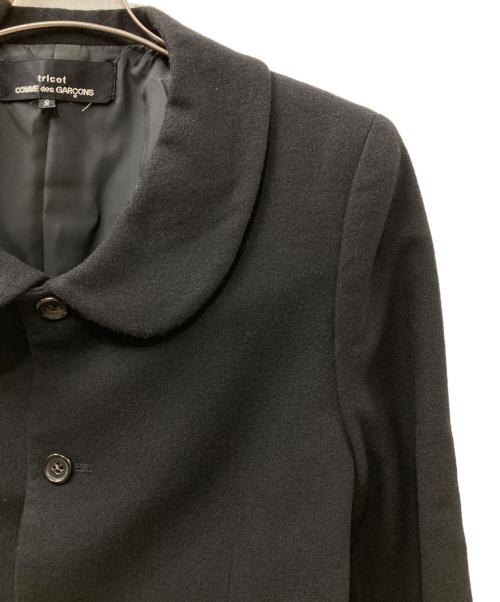 tricot COMME des GARCONS（トリココムデギャルソン）tricot COMME des GARCONS (トリココムデギャルソン) ウール丸襟ジャケット ブラック サイズ:Ｓの古着・服飾アイテム
