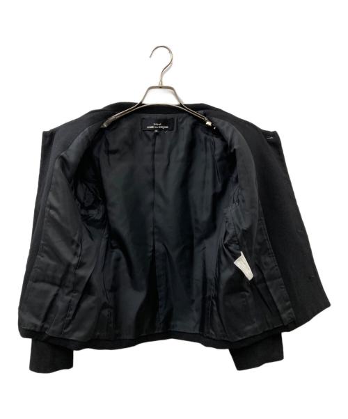 tricot COMME des GARCONS（トリココムデギャルソン）tricot COMME des GARCONS (トリココムデギャルソン) ウール丸襟ジャケット ブラック サイズ:Ｓの古着・服飾アイテム