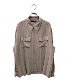 UNDERCOVER（アンダーカバー）の古着「プリーツ加工オープンカラーシャツ」｜ベージュ