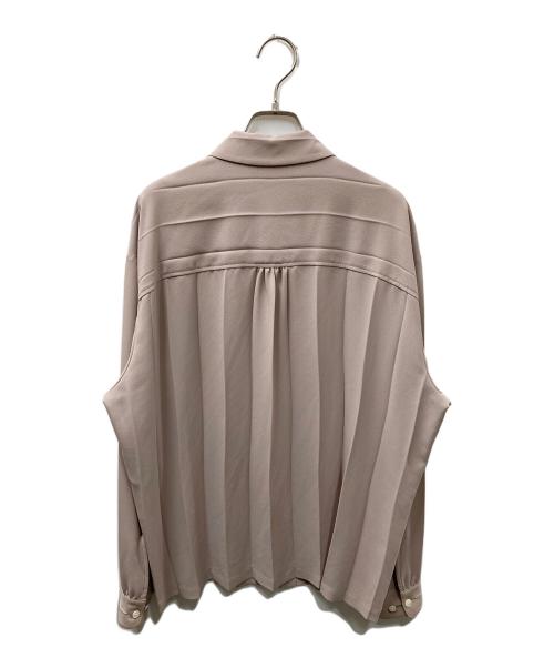 UNDERCOVER（アンダーカバー）UNDERCOVER (アンダーカバー) プリーツ加工オープンカラーシャツ ベージュ サイズ:2の古着・服飾アイテム