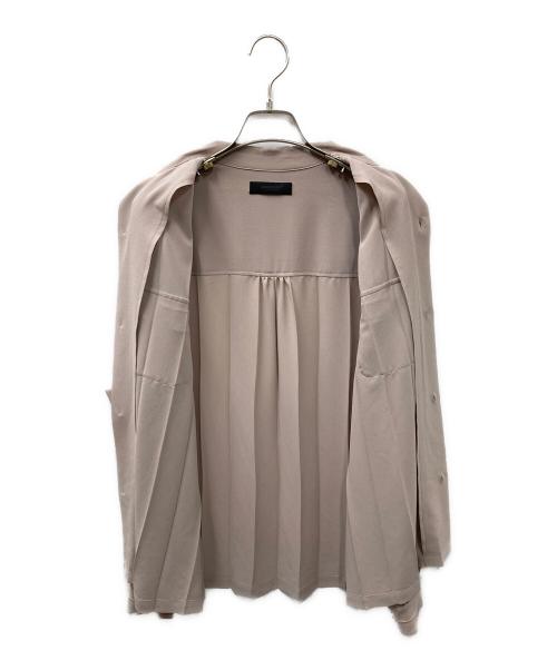 UNDERCOVER（アンダーカバー）UNDERCOVER (アンダーカバー) プリーツ加工オープンカラーシャツ ベージュ サイズ:2の古着・服飾アイテム