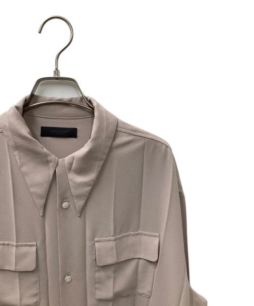 UNDERCOVER（アンダーカバー）UNDERCOVER (アンダーカバー) プリーツ加工オープンカラーシャツ ベージュ サイズ:2の古着・服飾アイテム