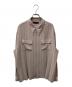 UNDERCOVER（アンダーカバー）の古着「プリーツ加工オープンカラーシャツ」｜ベージュ