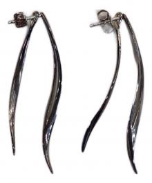 STAR JEWELRY（スタージュエリー）の古着「925 2P WAVE ピアス」｜シルバー