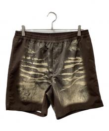 DIESEL（ディーゼル）の古着「ナイロン転写 デニムボクサーショーツ スイムパンツ」｜ブラウン