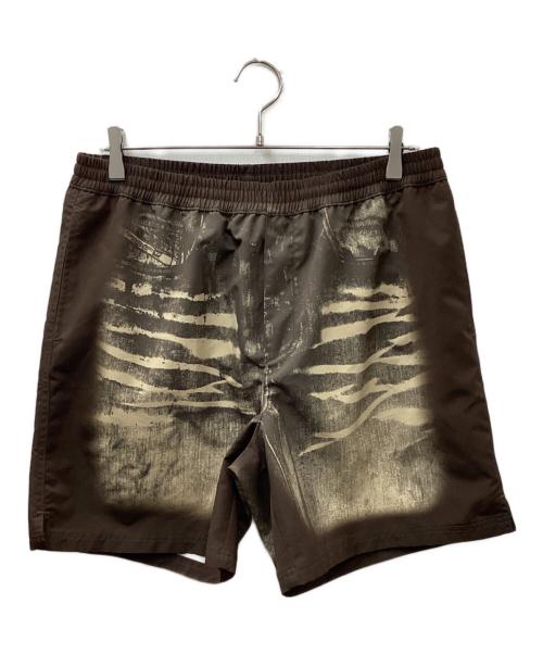 DIESEL（ディーゼル）DIESEL (ディーゼル) ナイロン転写 デニムボクサーショーツ スイムパンツ ブラウン サイズ:Lの古着・服飾アイテム
