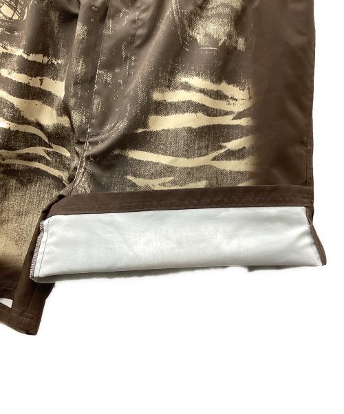 DIESEL（ディーゼル）DIESEL (ディーゼル) ナイロン転写 デニムボクサーショーツ スイムパンツ ブラウン サイズ:Lの古着・服飾アイテム