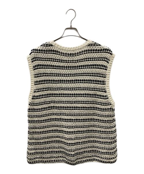 BATONER（バトナ―）BATONER (バトナ―) ローゲージニットベスト アイボリー サイズ:3の古着・服飾アイテム