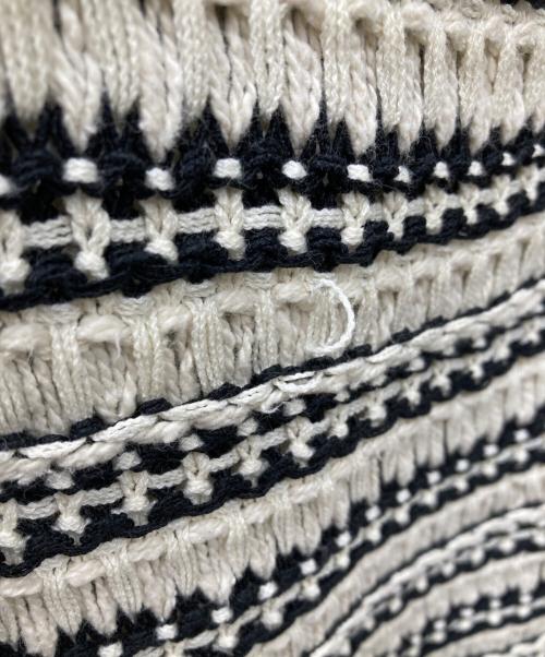 BATONER（バトナ―）BATONER (バトナ―) ローゲージニットベスト アイボリー サイズ:3の古着・服飾アイテム