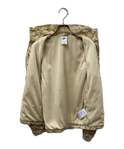 NIKE（ナイキ）NIKE (ナイキ) ウーブン フルジップ プリント ジャケット ベージュ サイズ:Sの古着・服飾アイテム