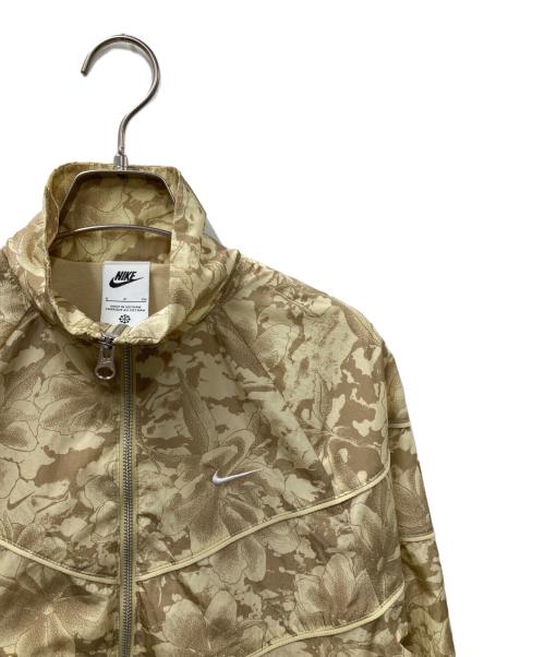 NIKE（ナイキ）NIKE (ナイキ) ウーブン フルジップ プリント ジャケット ベージュ サイズ:Sの古着・服飾アイテム