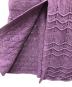 中古・古着 tgor (トゴール) Patchwork lace skirt ニットスカート パープル サイズ:ONE：3000円