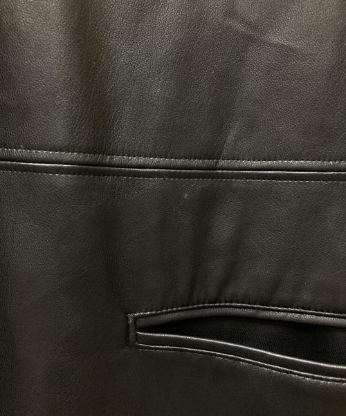 CITYSHOP（シティショップ）CITYSHOP (シティショップ) FAUX LEATHER DRESS キャミソールワンピース ブラック サイズ:38の古着・服飾アイテム