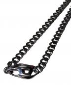 DIESELディーゼル）の古着「Dロゴチェーン ネックレス」｜シルバーカラー