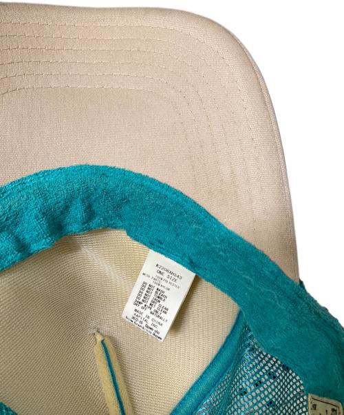 KAPITAL（キャピタル）KAPITAL (キャピタル) KOUNTRY Flee Wheelin Trucker Hat メッシュキャップ ブルー×ベージュ サイズ:SIZE Freeの古着・服飾アイテム