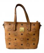 MCMエムシーエム）の古着「ANYA TOP ZIP MINI SHOPPER BAG 2WAYショルダーバッグ」｜ブラウン