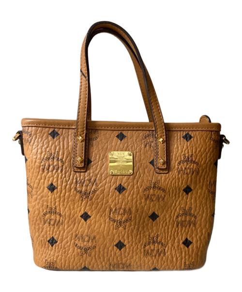 MCM（エムシーエム）MCM (エムシーエム) ANYA TOP ZIP MINI SHOPPER BAG 2WAYショルダーバッグ ブラウン サイズ:SIZE Freeの古着・服飾アイテム