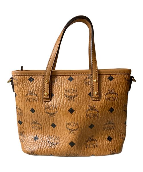 MCM（エムシーエム）MCM (エムシーエム) ANYA TOP ZIP MINI SHOPPER BAG 2WAYショルダーバッグ ブラウン サイズ:SIZE Freeの古着・服飾アイテム