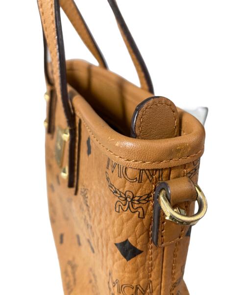 MCM（エムシーエム）MCM (エムシーエム) ANYA TOP ZIP MINI SHOPPER BAG 2WAYショルダーバッグ ブラウン サイズ:SIZE Freeの古着・服飾アイテム