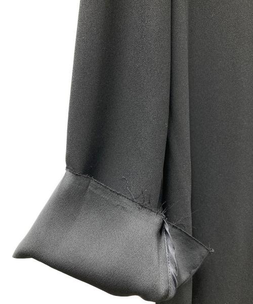 Mame Kurogouchi（マメクロゴウチ）mame kurogouchi (マメクロゴウチ) Viscose Rayon Floral Jacquard I-Line Dress ブラック サイズ:2の古着・服飾アイテム