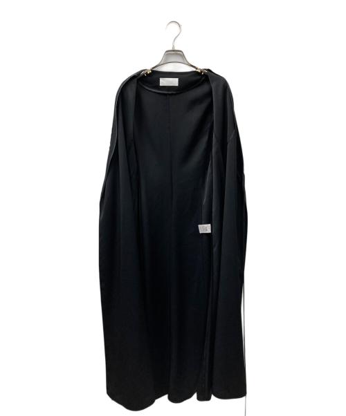 Mame Kurogouchi（マメクロゴウチ）mame kurogouchi (マメクロゴウチ) Viscose Rayon Floral Jacquard I-Line Dress ブラック サイズ:2の古着・服飾アイテム