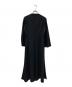 mame kurogouchi (マメクロゴウチ) Viscose Rayon Floral Jacquard I-Line Dress ブラック サイズ:2：6000円