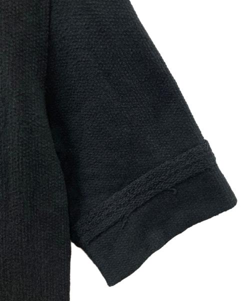 YOHJI YAMAMOTO（ヨウジヤマモト）YOHJI YAMAMOTO (ヨウジヤマモト) 襟付き ジップアップ 半袖ジャケット ブラック サイズ:SIZE 3の古着・服飾アイテム