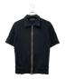 YOHJI YAMAMOTO（ヨウジヤマモト）の古着「襟付き ジップアップ 半袖ジャケット」｜ブラック