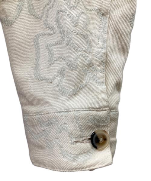 URU（ウル）URU (ウル) CUT JACQUARD - 2 POCKET BLOUSON ベージュ サイズ:2の古着・服飾アイテム