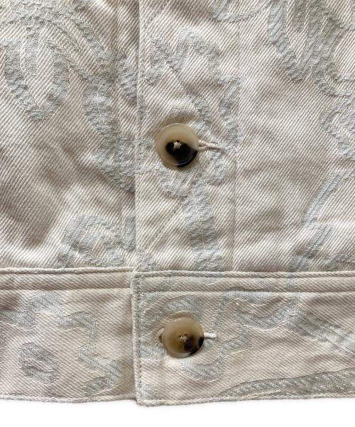 URU（ウル）URU (ウル) CUT JACQUARD - 2 POCKET BLOUSON ベージュ サイズ:2の古着・服飾アイテム